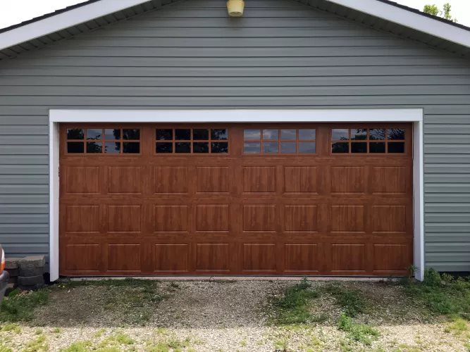 Gallery Wood Grain Garage Door Example