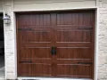 Gallery Wood Grain Garage Door Example with Hardware