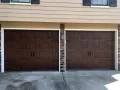 Gallery Wood Grain Dual Garage Door Example