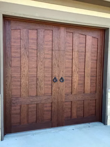 Canyon Ridge Collection Garage Door Example Hardware Option