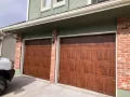 Gallery Wood Grain Two Garage Doors Example